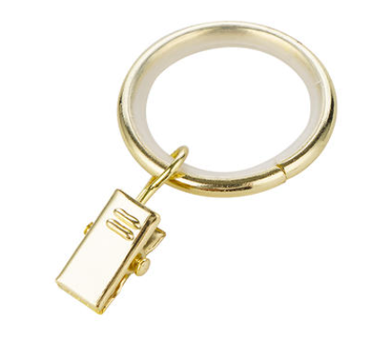 How do I choose the right curtain ring based on the diameter of the curtain rod and the weight of the curtain fabric?